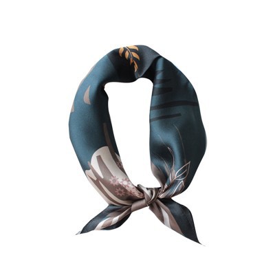 Trykt silkeskjerf for fire årstider